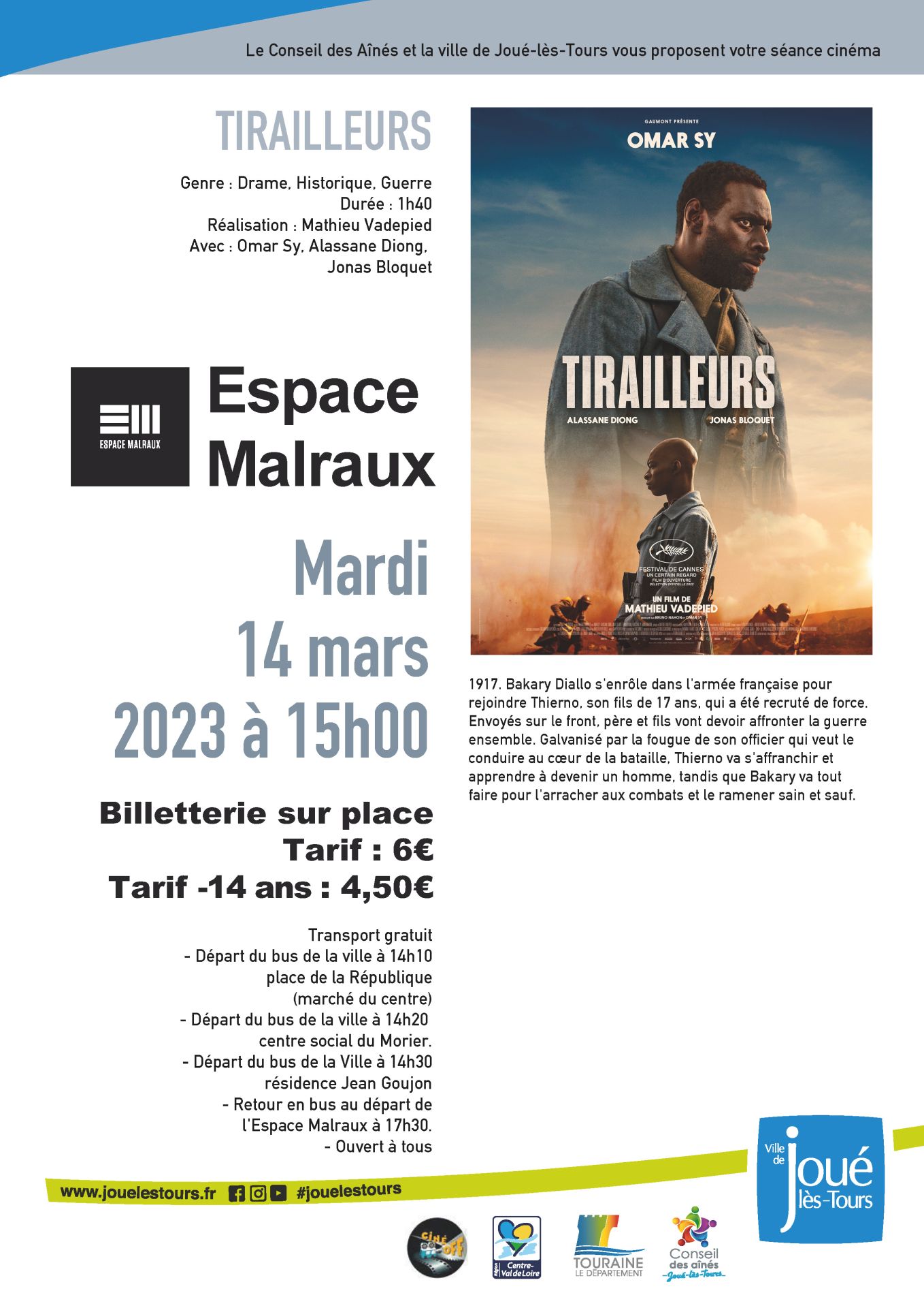 A3 CINEMA DES AINES _ TIRAILLEURS ©Ville de Joué-lès-Tours