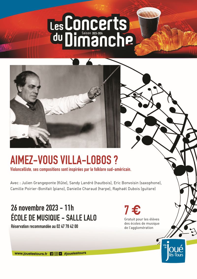 A3_CONCERT DU DIMANCHE - AIMEZ-VOUS VILLA-LOBOS _ ©Ville de Joué-lès-Tours
