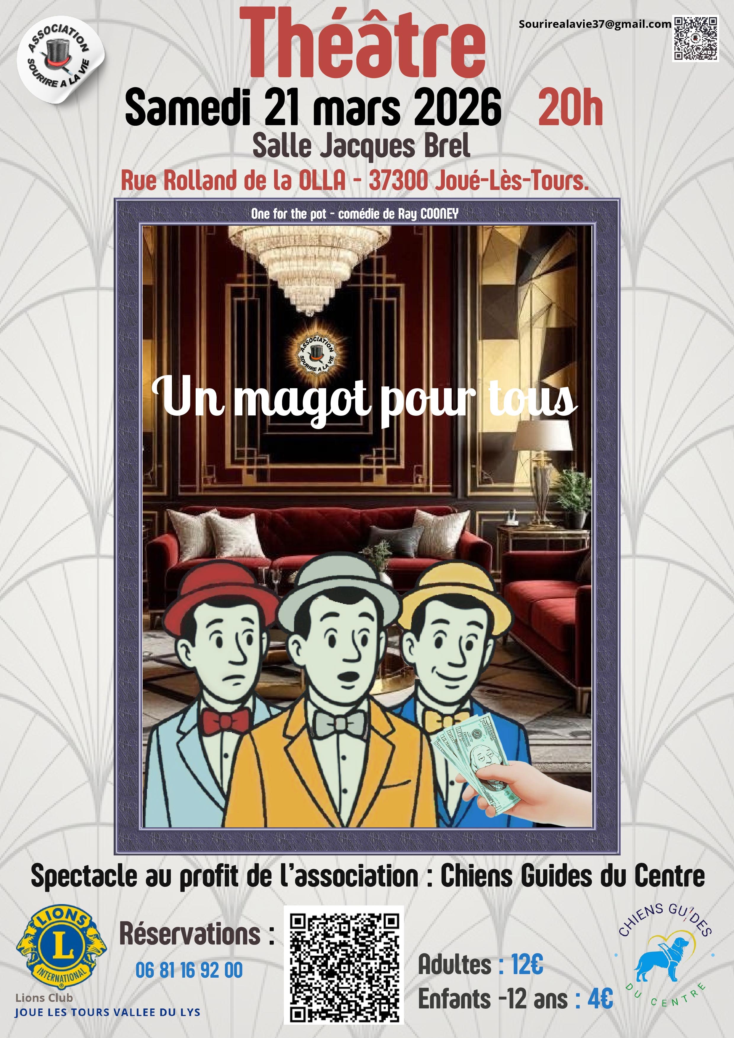 Affiche Lions Club 21 mars ©Lions Club Joué lès Tours Vallée du Lys