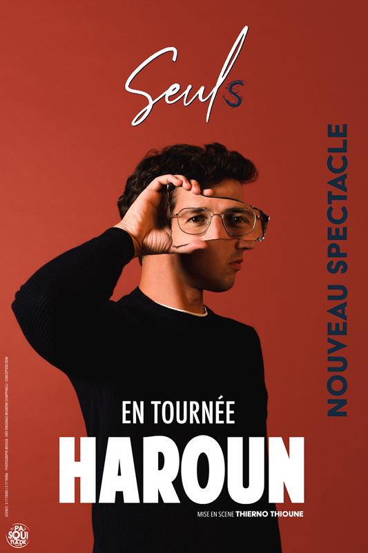 Affiche-Spectacle-SEULS-Haroun-EnTournee ©Haroun