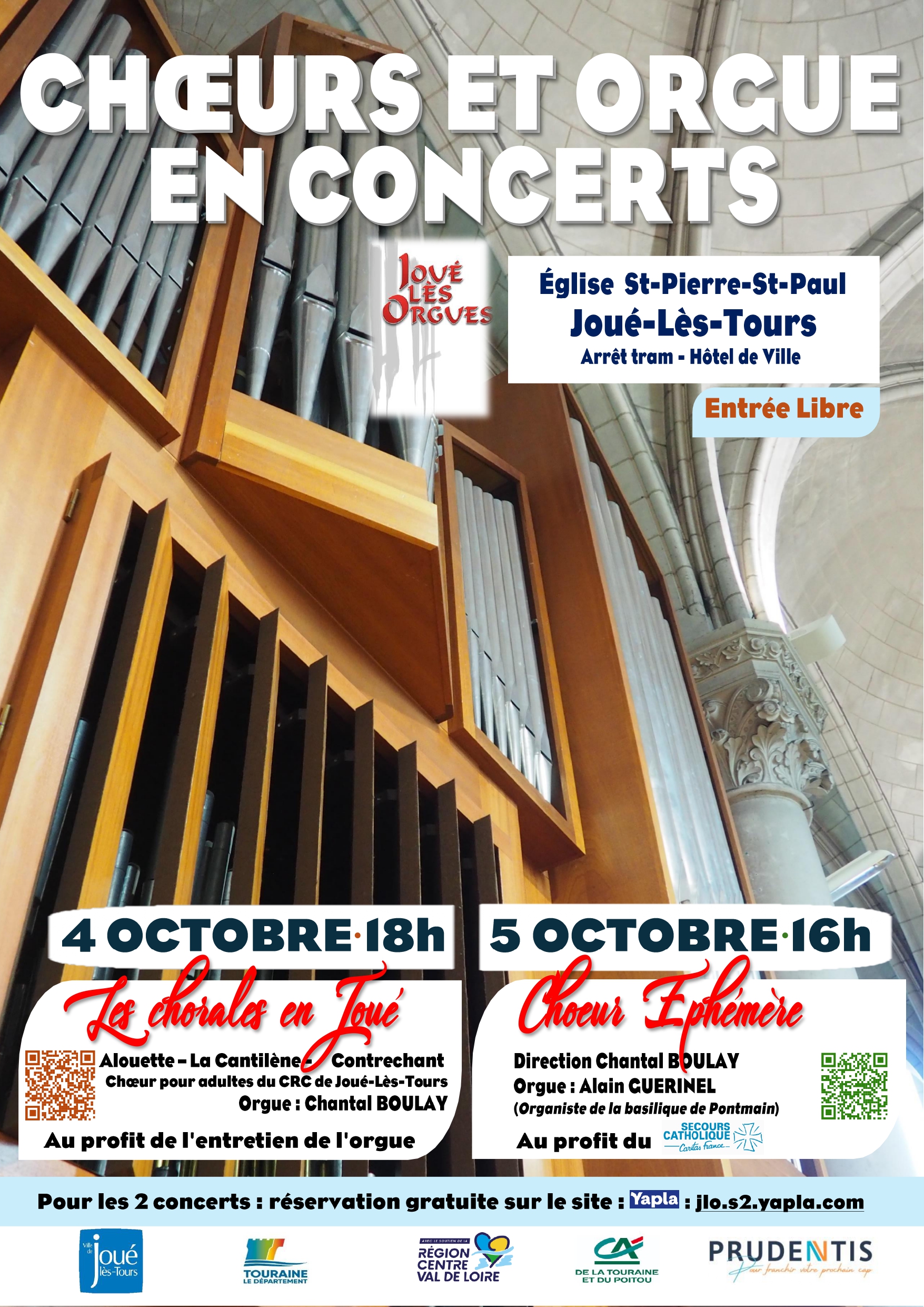 CONCERTS DES 4 ET 5 OCTOBRE JOUE LES ORGUES ©Association Joué-Lès-Orgues