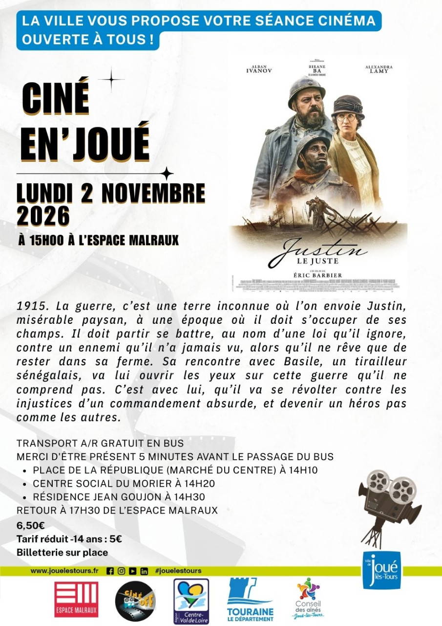 Ciné en'Joué - Justin le Juste ©Ville de Joué-lès-Tours
