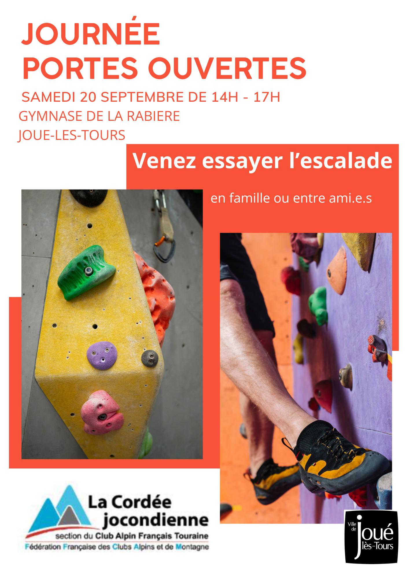 Flyer A4 Journée Portes Ouvertes Rentrée École Simple - 1 ©La Cordée Jocondienne 