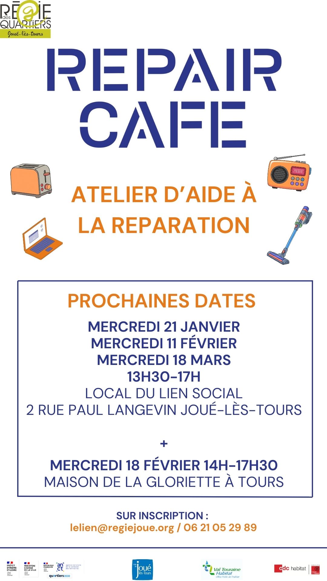 Panneau lumineux mairie Repair - 1 ©Régie des quartiers de Joué-lès-Tours