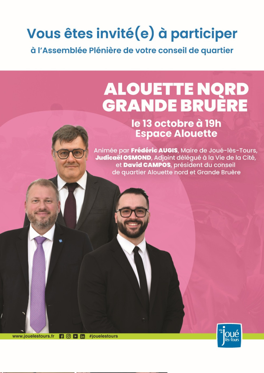 Plénière conseil de Quartier Alouette nord - Grande Bruère &copy;Ville de Joué-lès-Tours