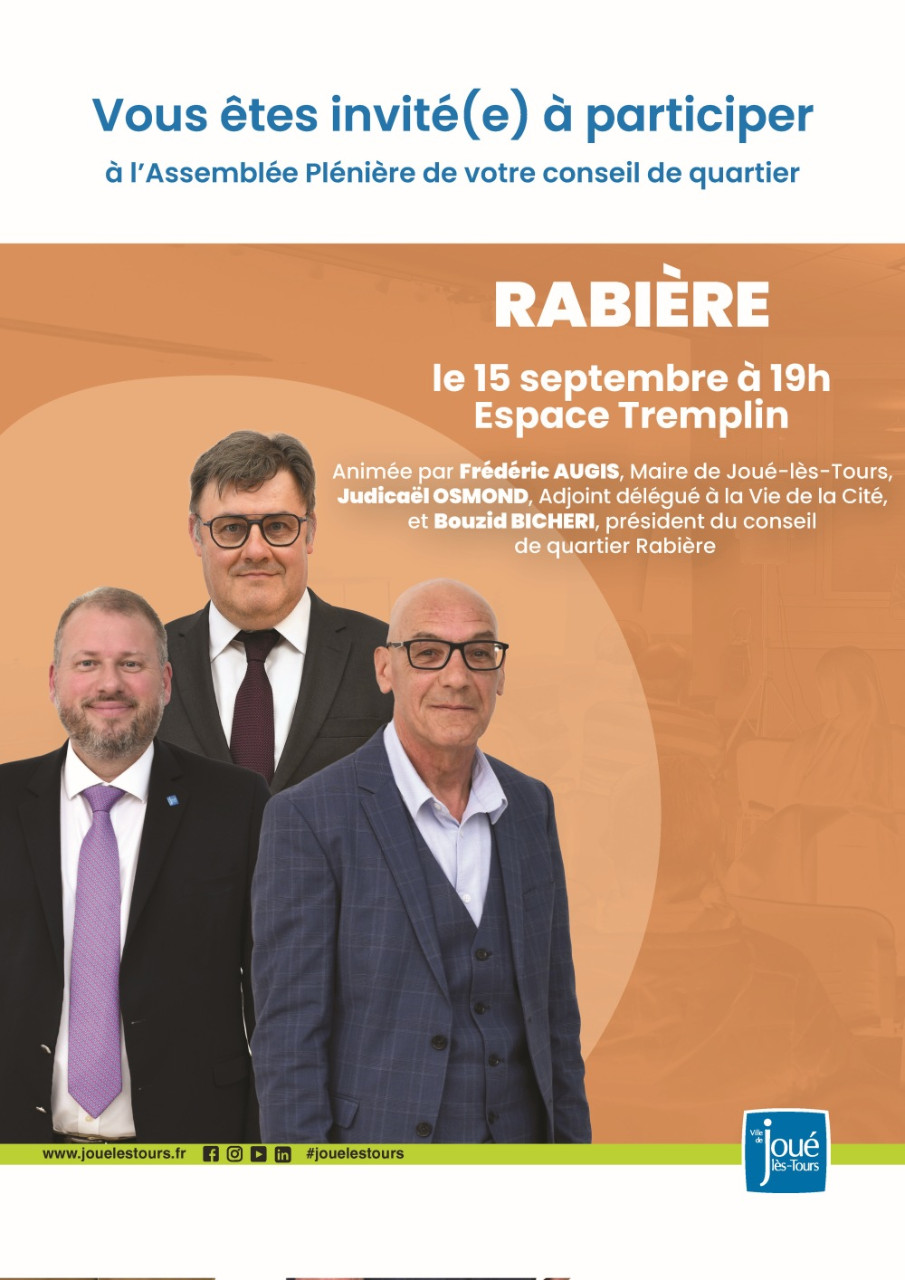 Plénière conseiol de Quartier Rabière ©Ville de Joué-lès-Tours