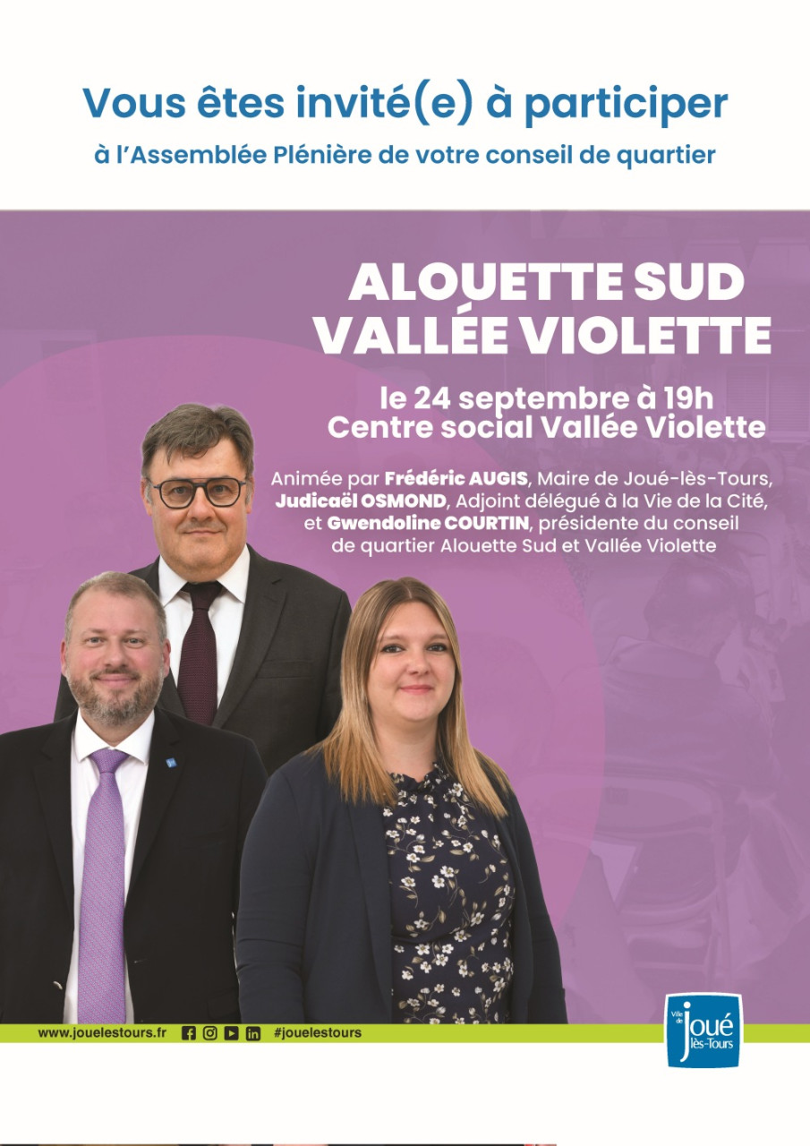 Plénière de conseil de Quartier Alouette Sud - Vallée Violette &copy;Ville de Joué-lès-Tours