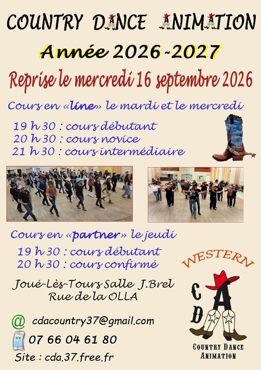 country dance animation reprise des cours ©country dance animation