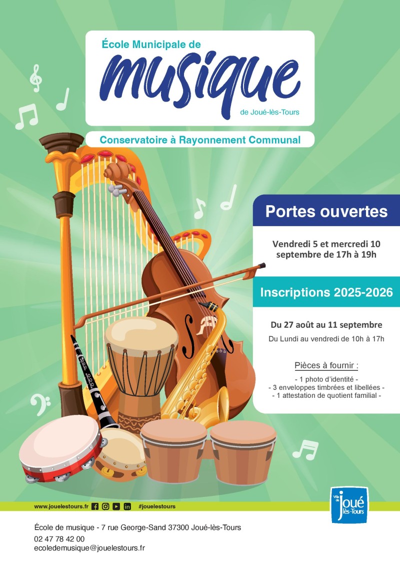 inscription-ecole-musique ©Ville de Joué-lès-Tours