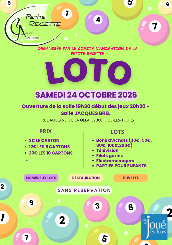 loto ©comité animation petite recette