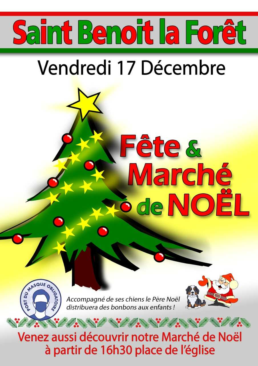 Marché de noel à Saint Benoit la Forêt Touraine, le département