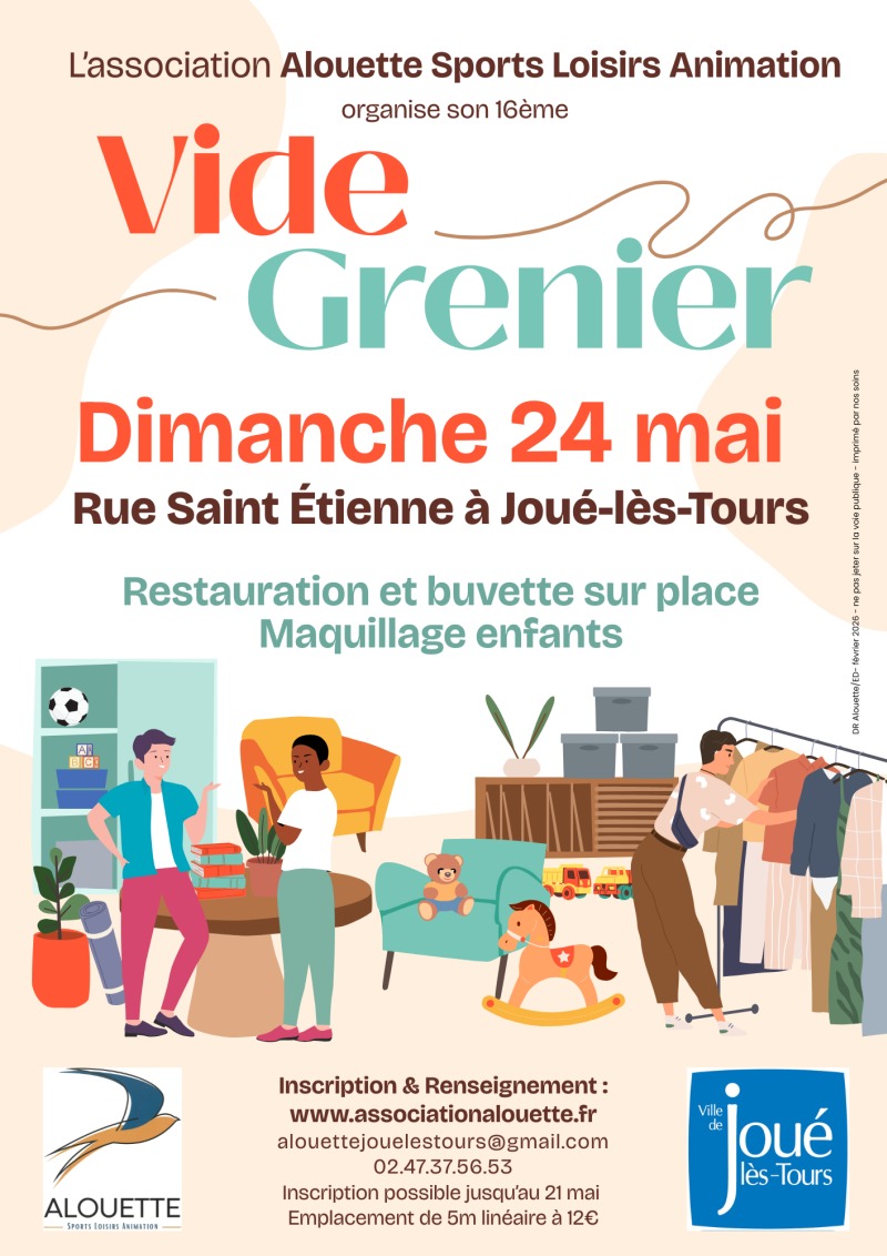 vide-grenier-24mai26 &copy;Association Alouette Sports Loisirs Animation