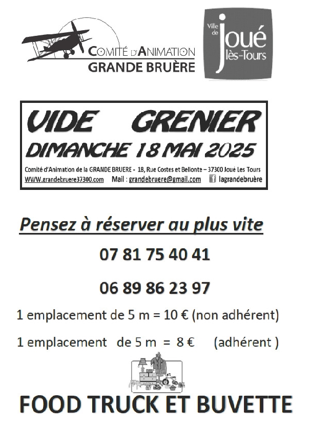 vide-grenier-grande-bruere ©Comité d'Animation de la Grande bruère