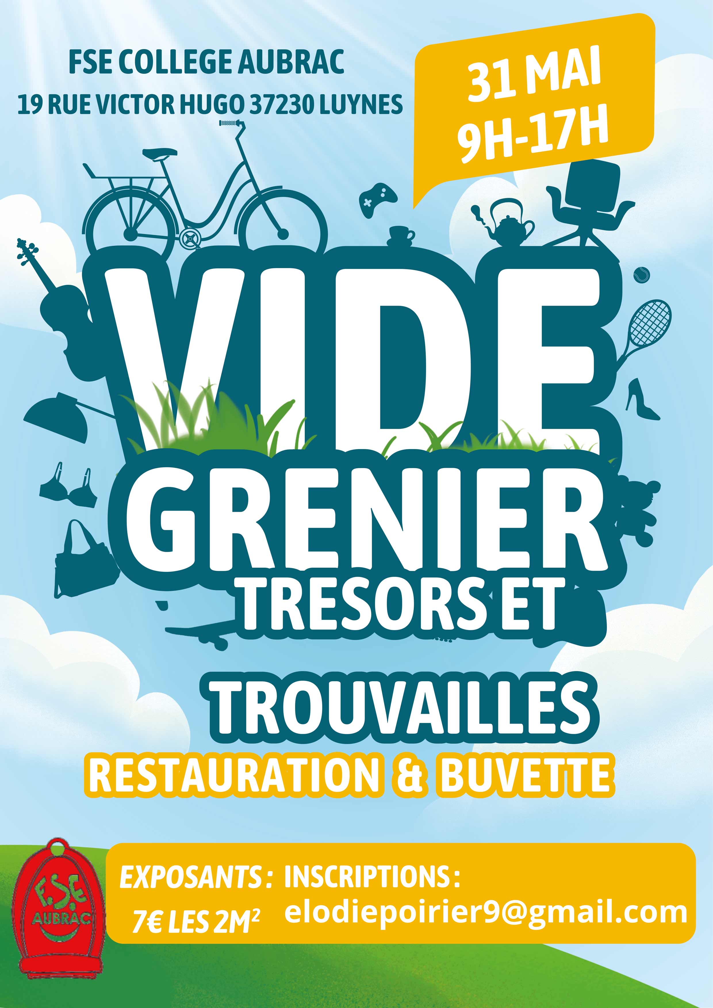 Affiche-Vide-Grenier-31-Mai-2026 - © Droits réservés