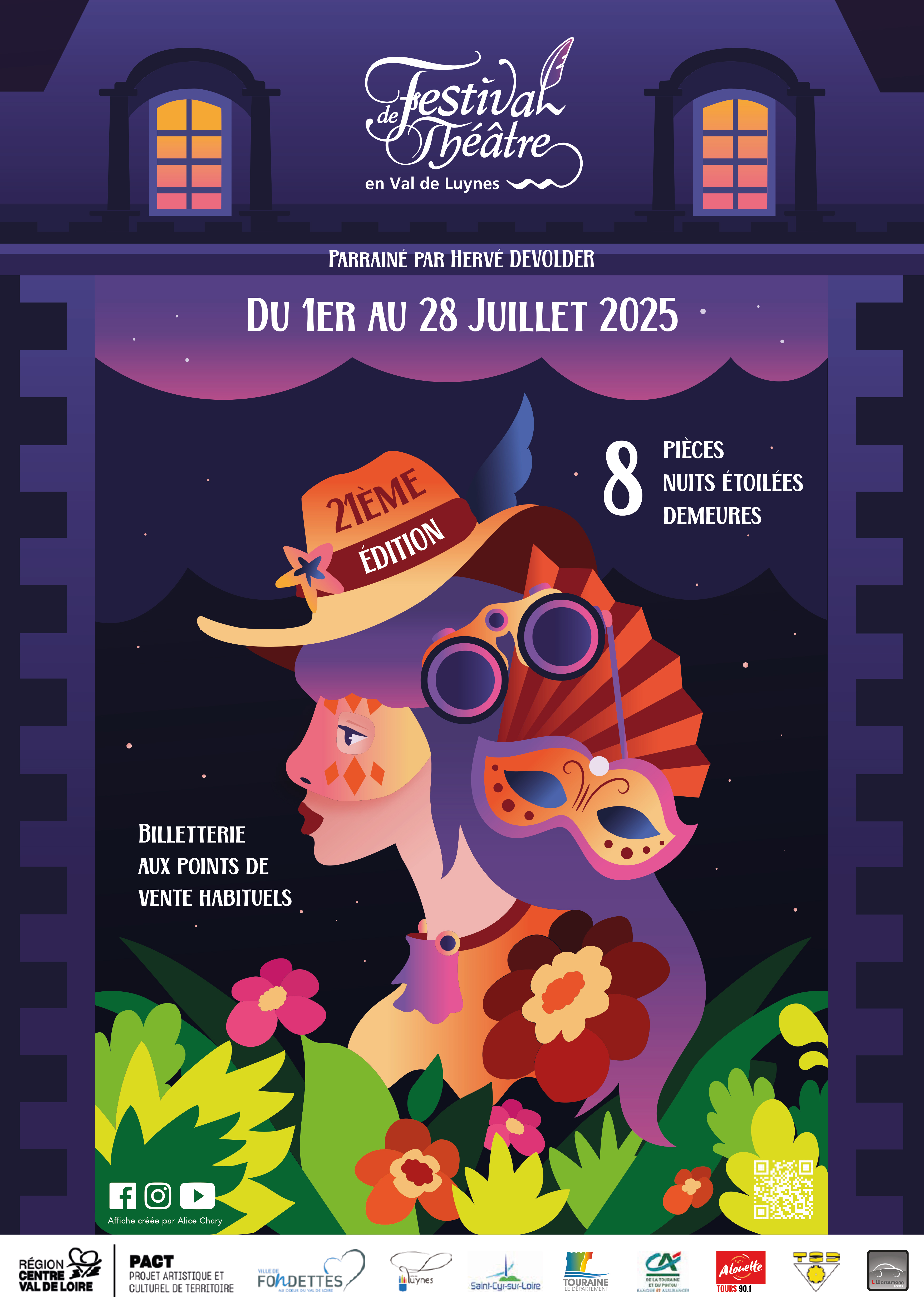 Festival de Théâtre en Val de Luynes 2025 (affiche) - © Alice Chary