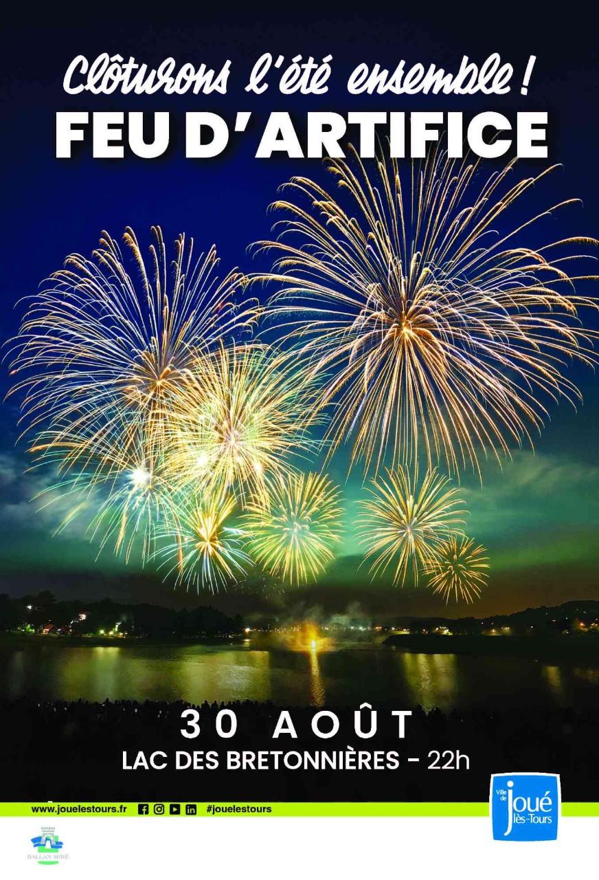 Feu artifice Lac Bretonnières
