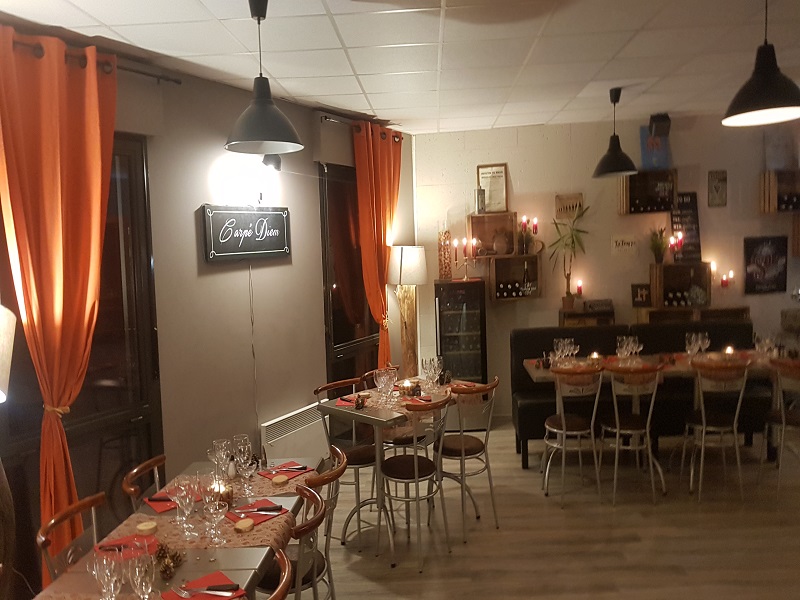 Interieur restaurant Carpe Diem-Chemille sur Indrois-valdeloire