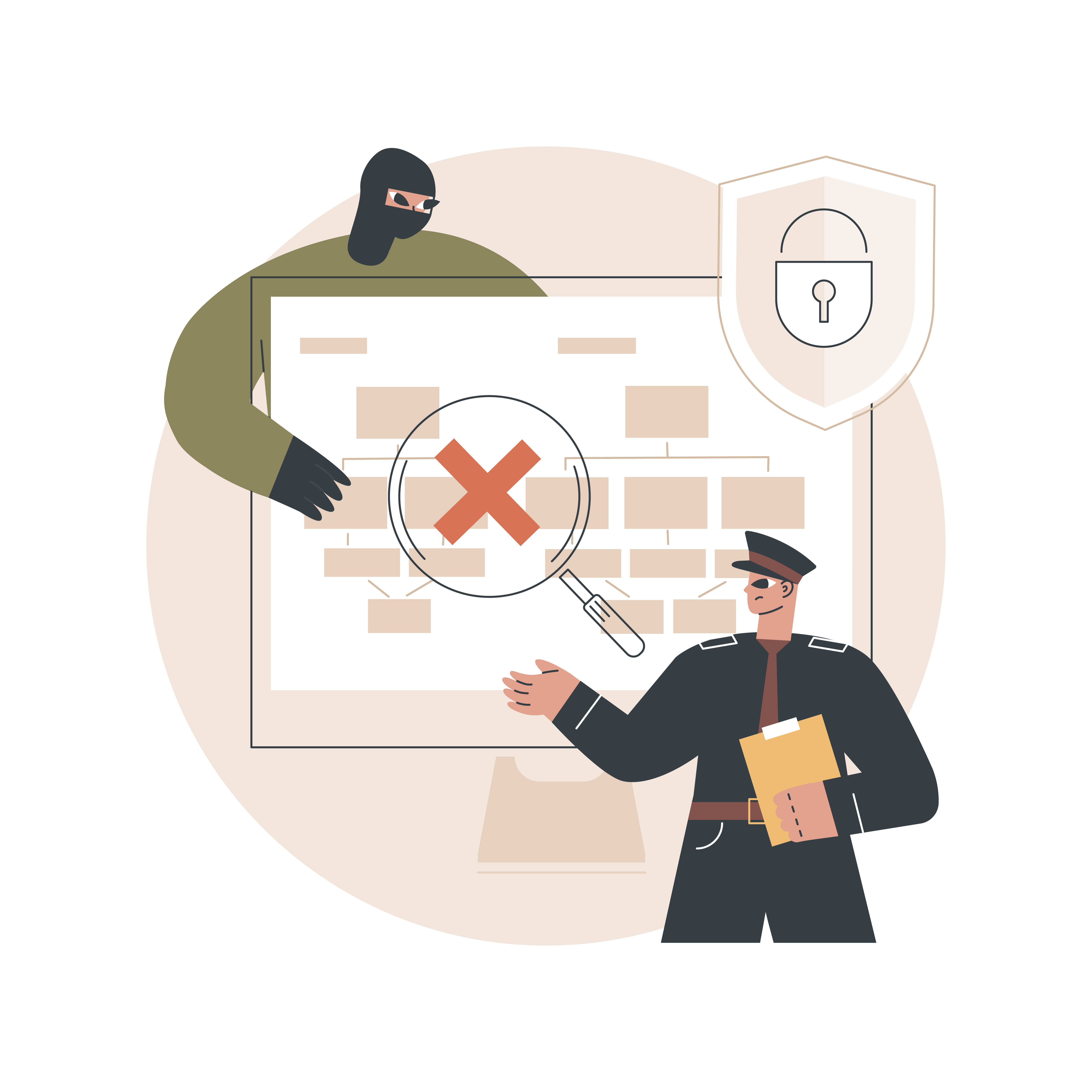 Computer forensics abstract concept vector illustration. - © vectorjuice / Freepik