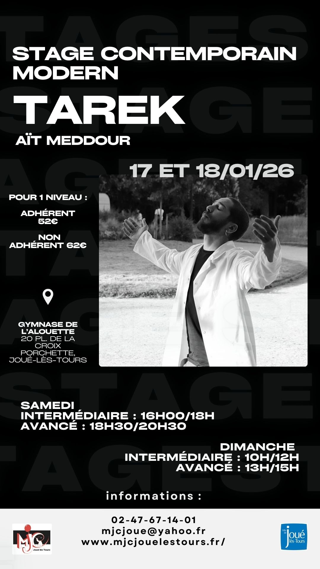02-47-67-14-01 mjcjoue@yahoo.fr www.mjcjouelestours.fr/ - 1