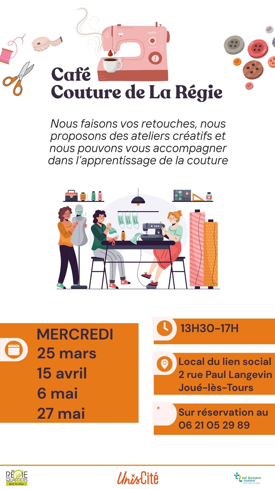 Visuel Panneau lumineux 2ème trimestre Café Couture - 1