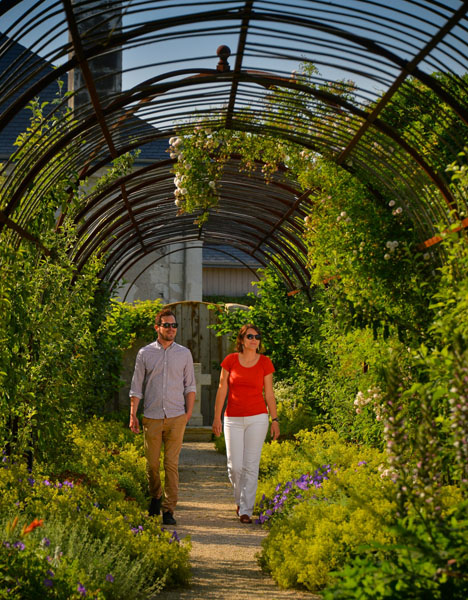 The presbitery garden of Chédigny - Loire Valley, France. 