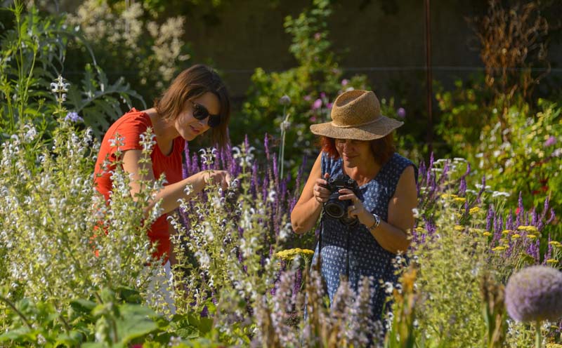 The presbitery garden of Chédigny - Loire Valley, France. 