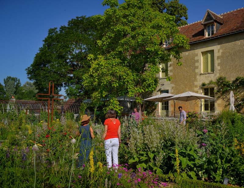 The presbitery garden of Chédigny - Loire Valley, France. 