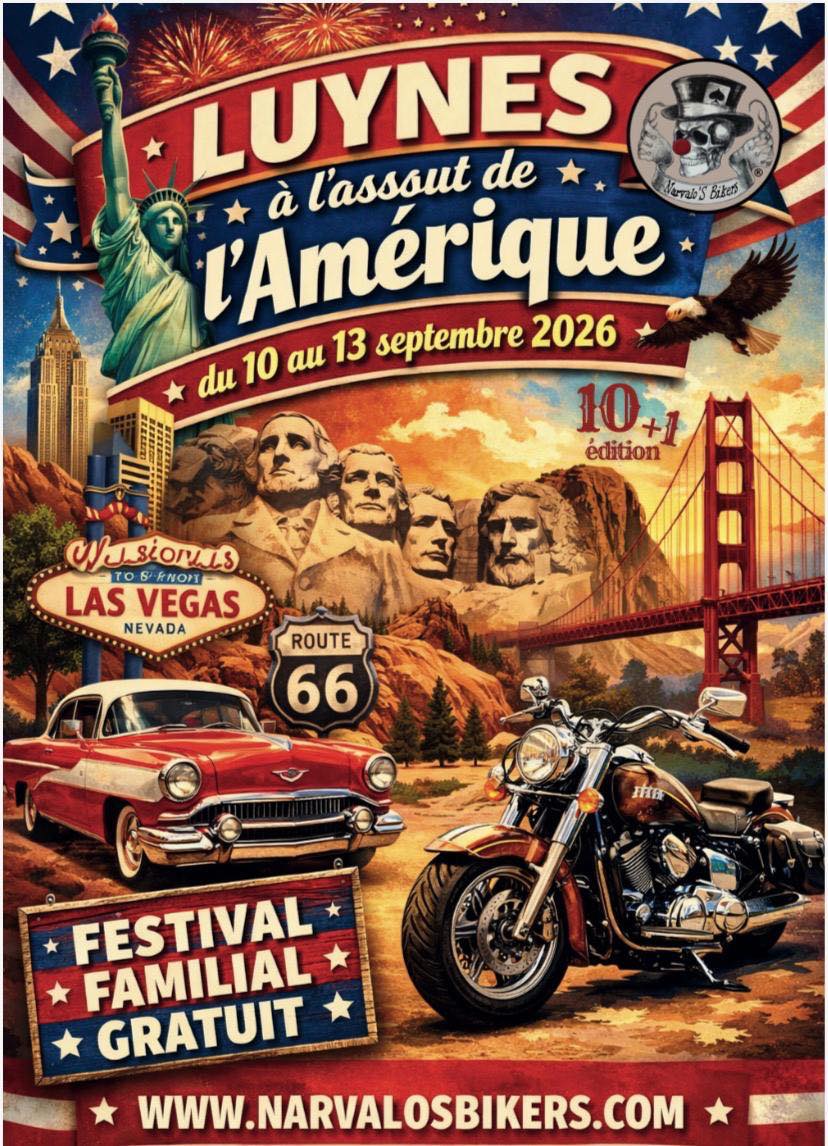 Luynes à l'assault de l'Amérique 2026 - Narvalo's Bikers