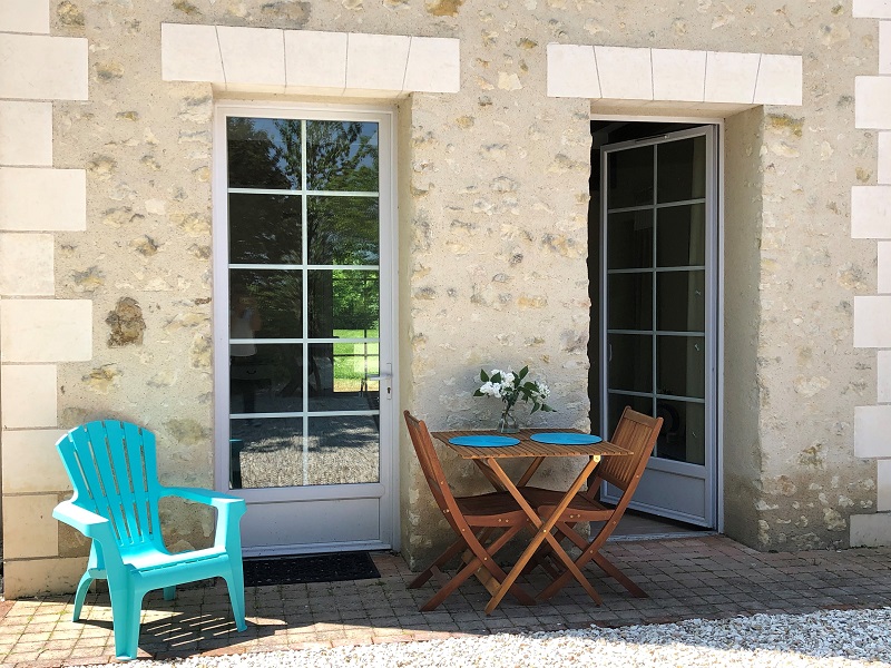 terrasse chambre bleue - La Tour de La Conterie-Beaumont-Village