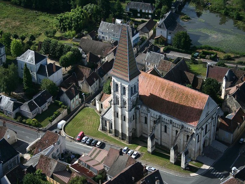 vue abbatiale St-Pierre Preuilly-sur-Claise